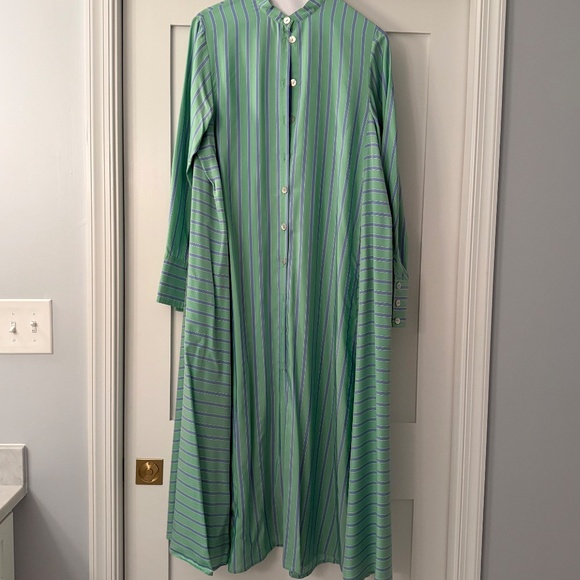 Thierry Colson The Alla Striped Silk Midi Dress, M, Like New - Picture 6 of 8